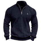 Men's Textured Half-Zip Knit Pullover - Clearance Sale