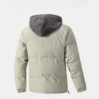 Men's Padded Winter Jacket with Fleece Hood || CLEARANCE SALE