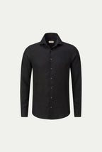 Amalfi Long Sleeve Linen Shirt Black