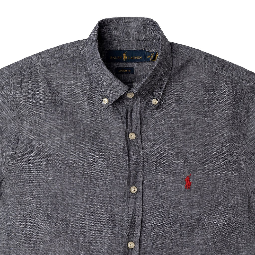 Men's RL Shirt Linen Short-Sleeve - Black