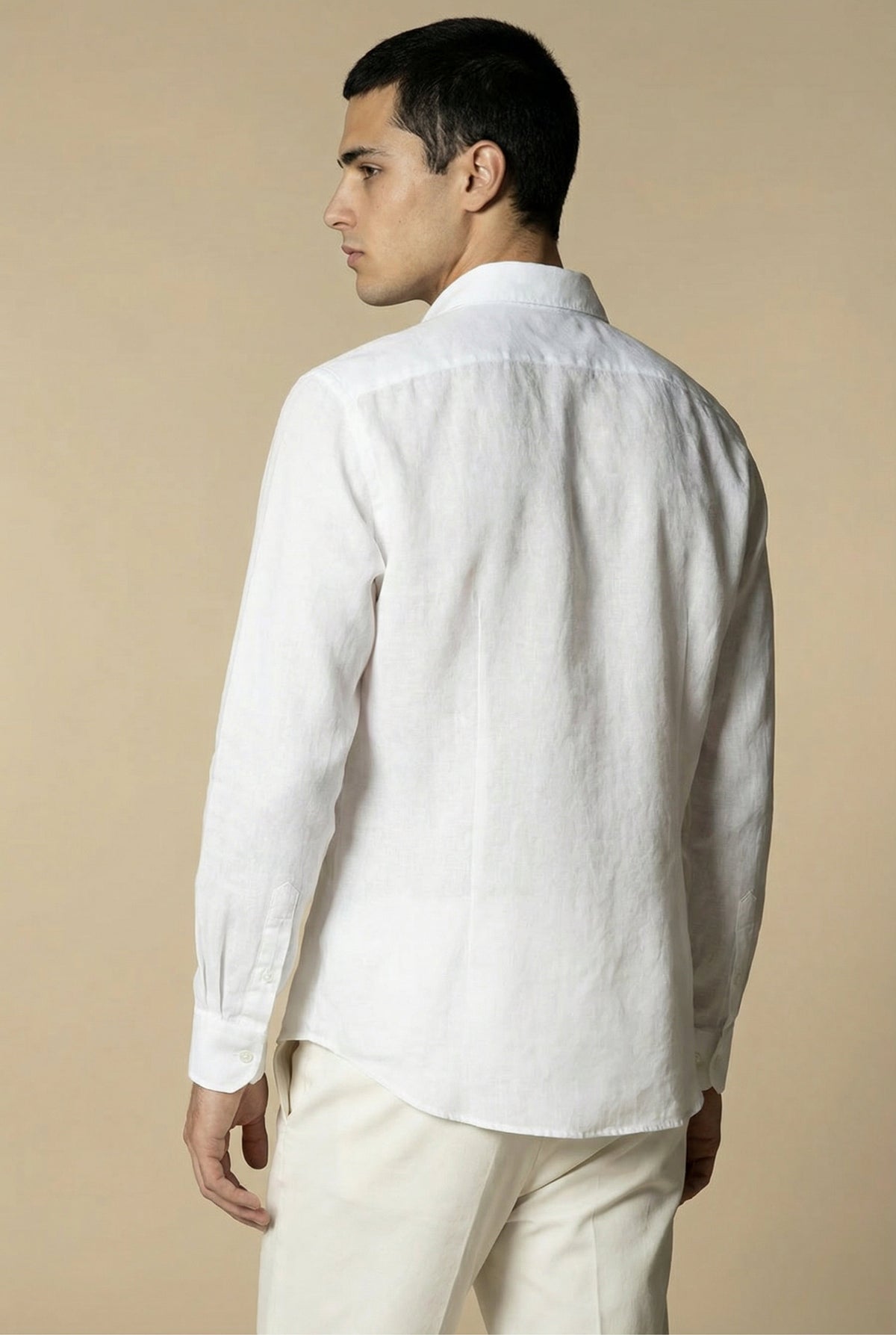 Amalfi Long Sleeve Linen Shirt White