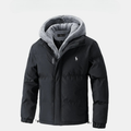 Men's Padded Winter Jacket with Fleece Hood || CLEARANCE SALE