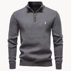 Men's Quarter-Zip Knit Sweater - Clearance Sale