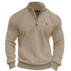 Men's Textured Half-Zip Knit Pullover - Clearance Sale