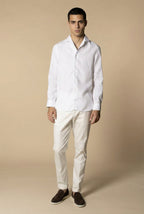 Amalfi Long Sleeve Linen Shirt White