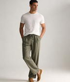 Olive Linen Trousers