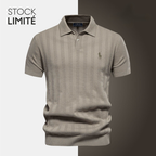 Men's Exclusive Men's Textured Knit Polo Shirt