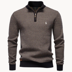 Men's Quarter-Zip Knit Sweater - Clearance Sale