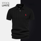 Men's Exclusive Men's Textured Knit Polo Shirt