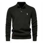 Men's Premium Knit Henley Sweater || Clearance Sale