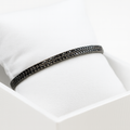 Double Riviera Black Zirconia - Black Rhodium