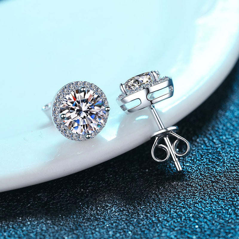 Classic Moissanite & Zirconia Earrings