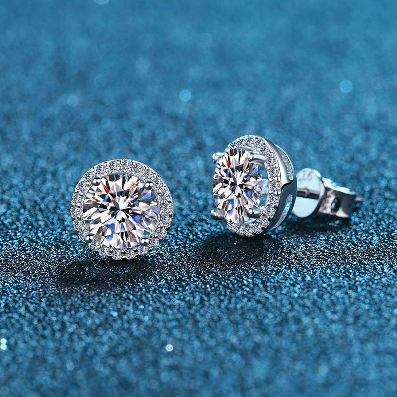 Classic Moissanite & Zirconia Earrings