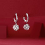 Classic Moissanite & Zirconia Hoop Earrings