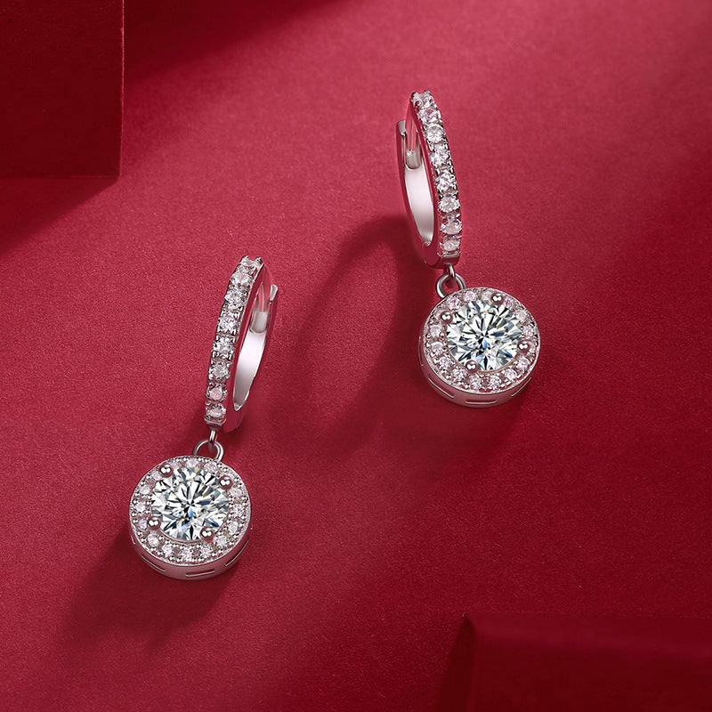 Classic Moissanite & Zirconia Hoop Earrings