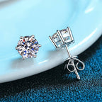 Solitaire Moissanite Earrings