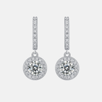 Classic Moissanite & Zirconia Hoop Earrings