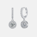 Classic Moissanite & Zirconia Hoop Earrings