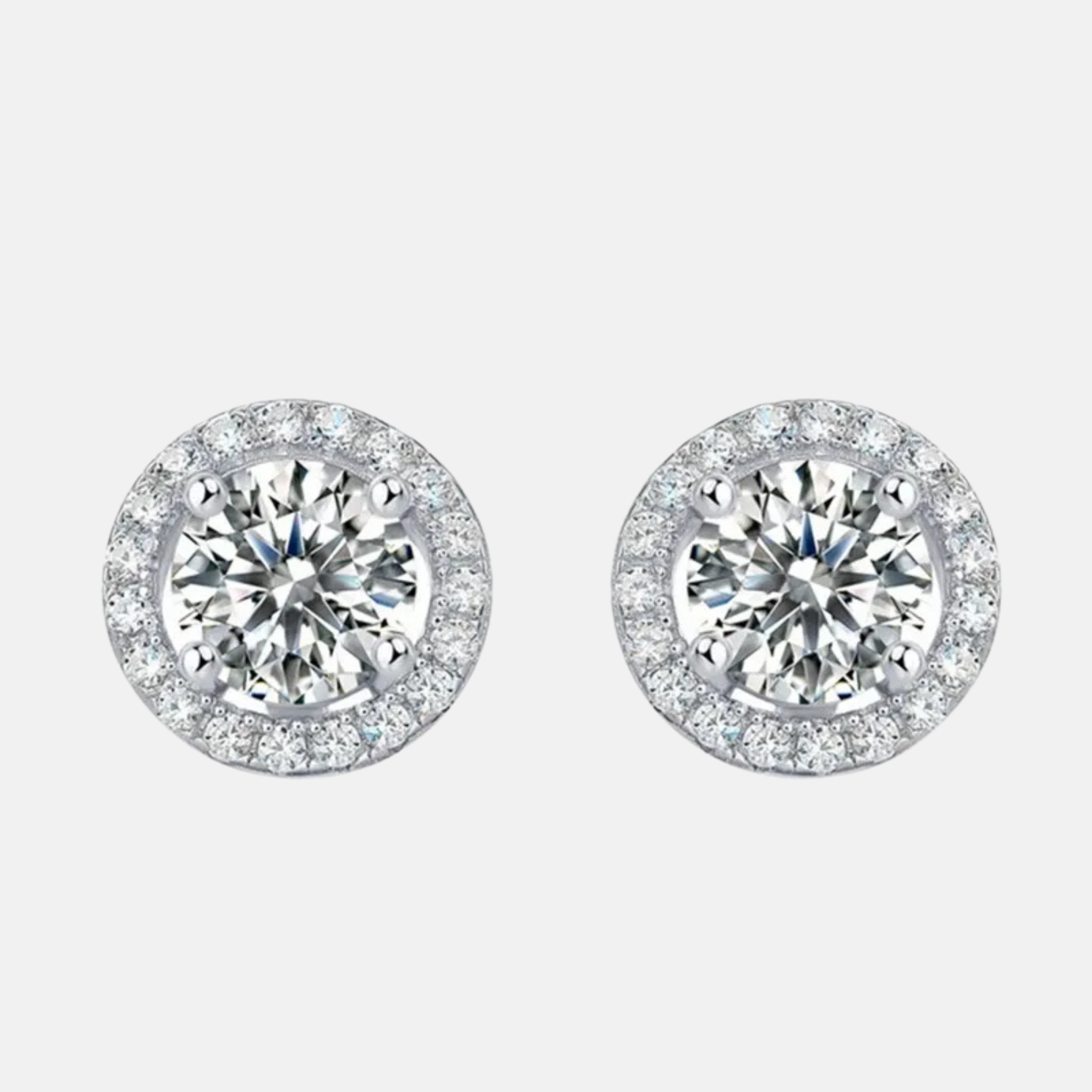 Classic Moissanite & Zirconia Earrings