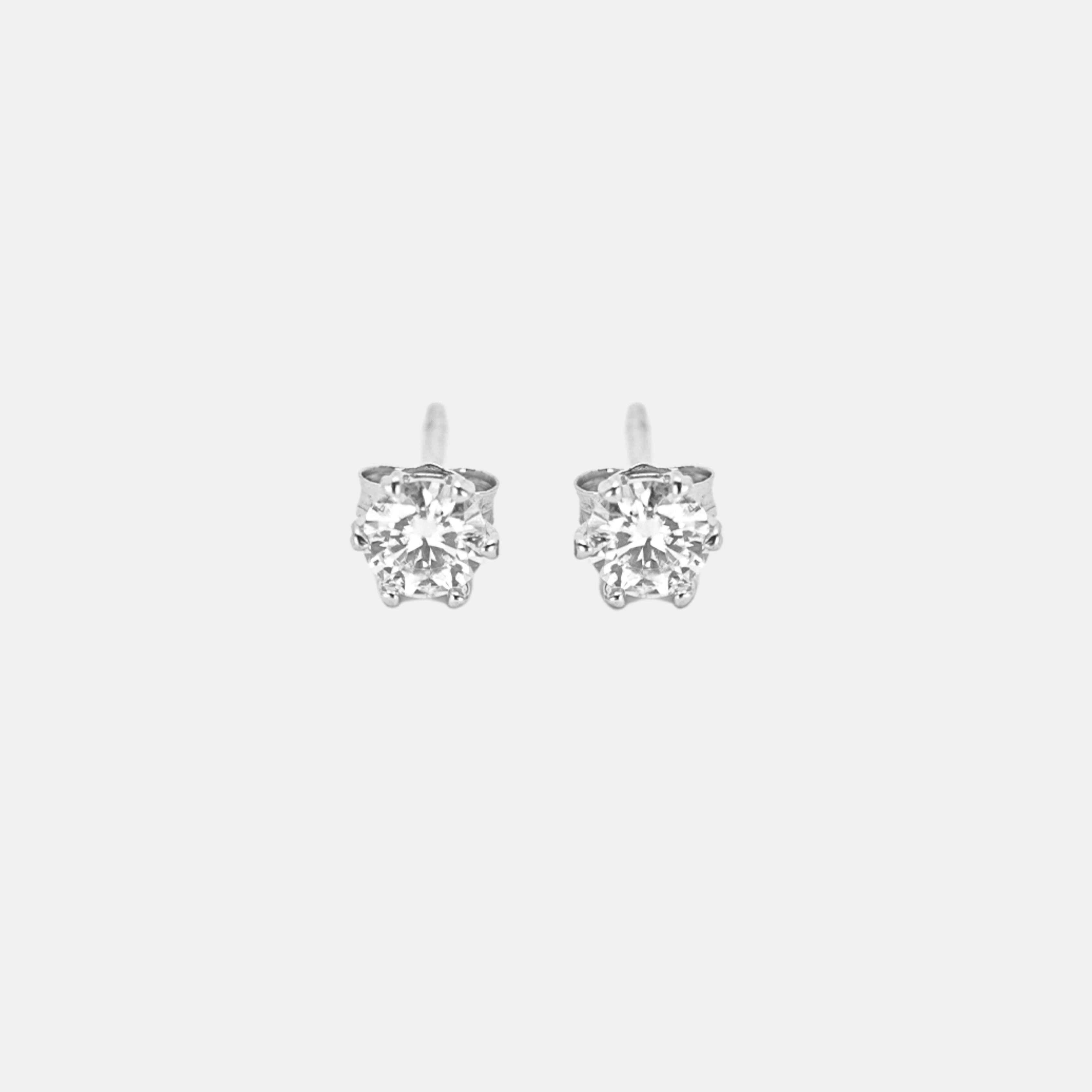 Solitaire Moissanite Earrings