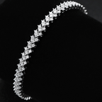 Triple Riviera Zirconia Bracelet