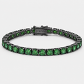 Riviera Emerald Moissanite - Black Rhodium