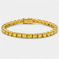 Riviera Fancy Moissanite - Yellow Gold