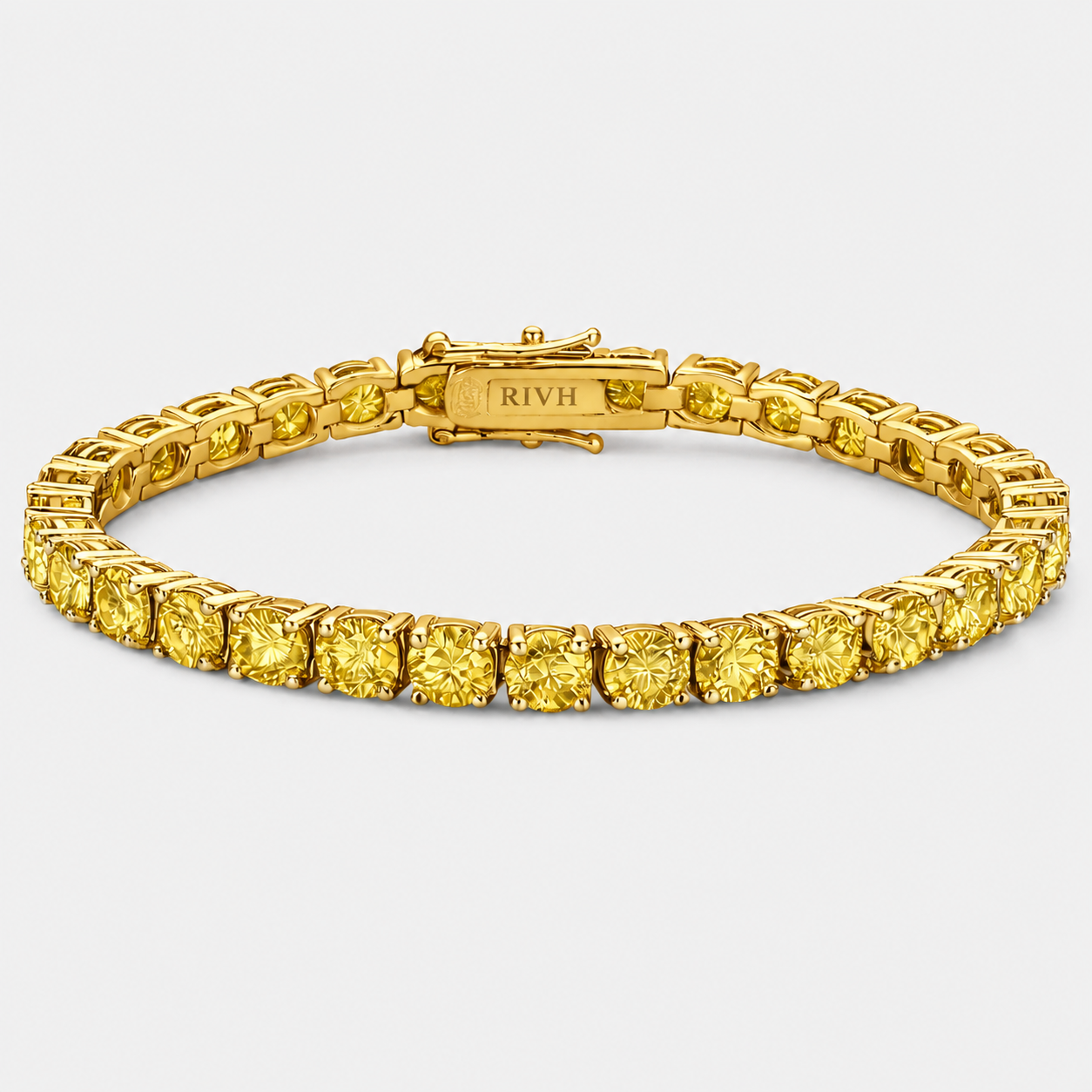 Riviera Fancy Moissanite - Yellow Gold