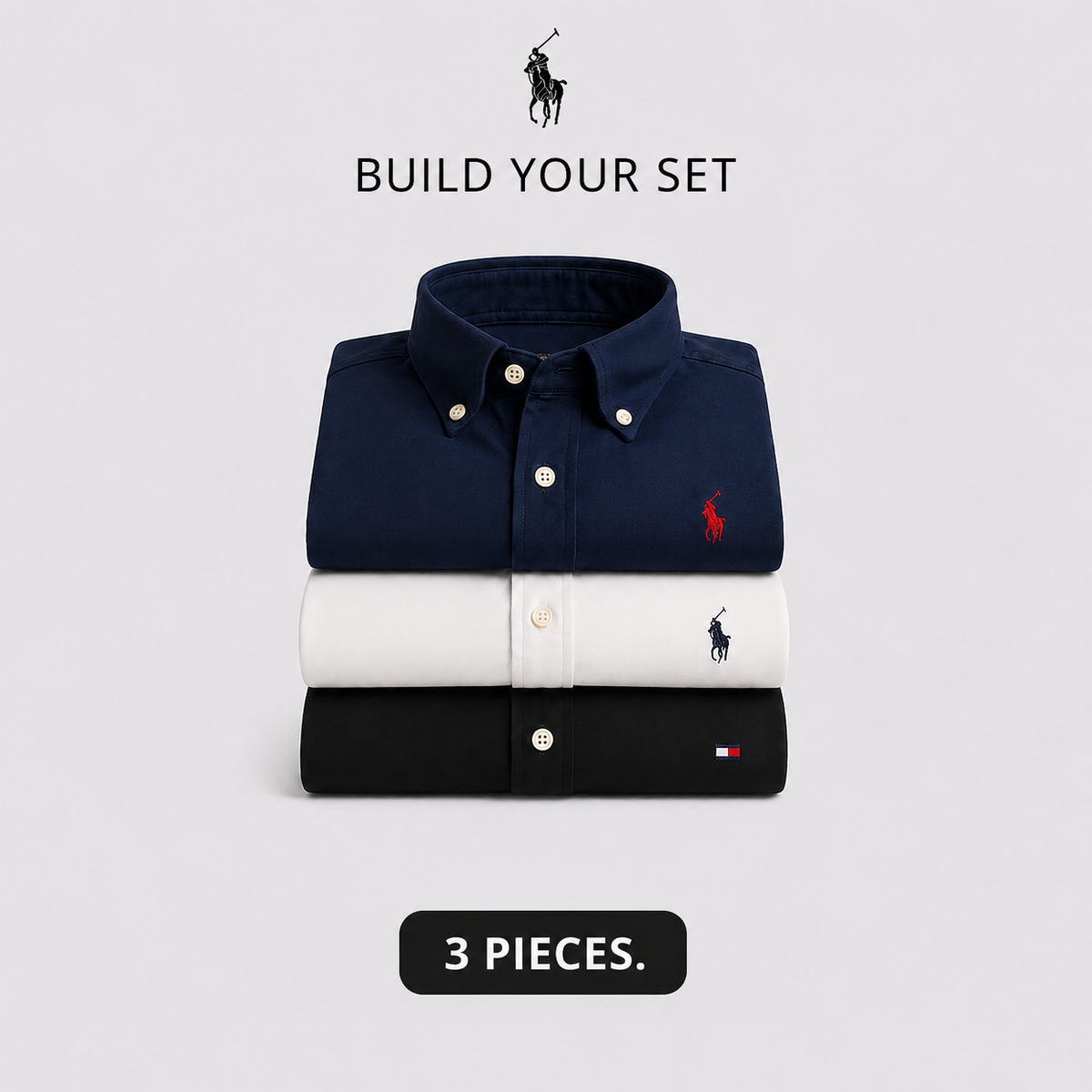 RL 3-Piece Premium Oxford Shirt Set