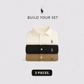 RL 3-Piece Premium Dress Shirt Set