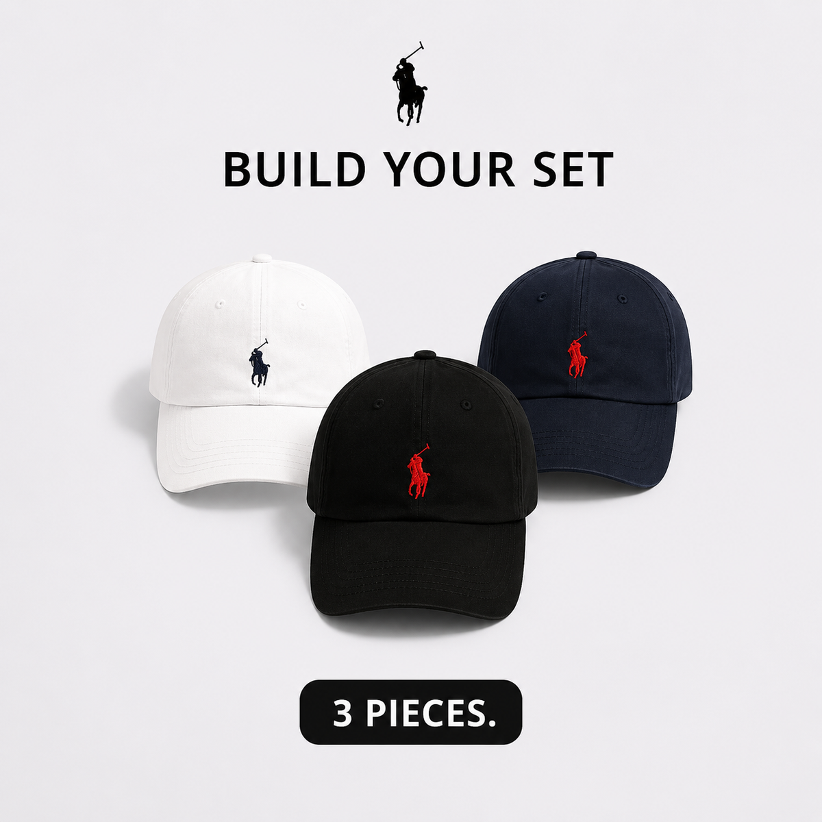 RL 3-Piece Premium Cap Set