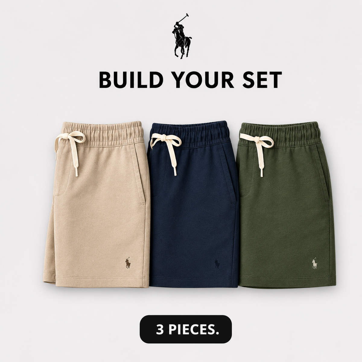 RL 3-Piece Premium Shorts Set