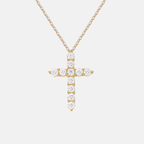 Moissanite Cross Necklace