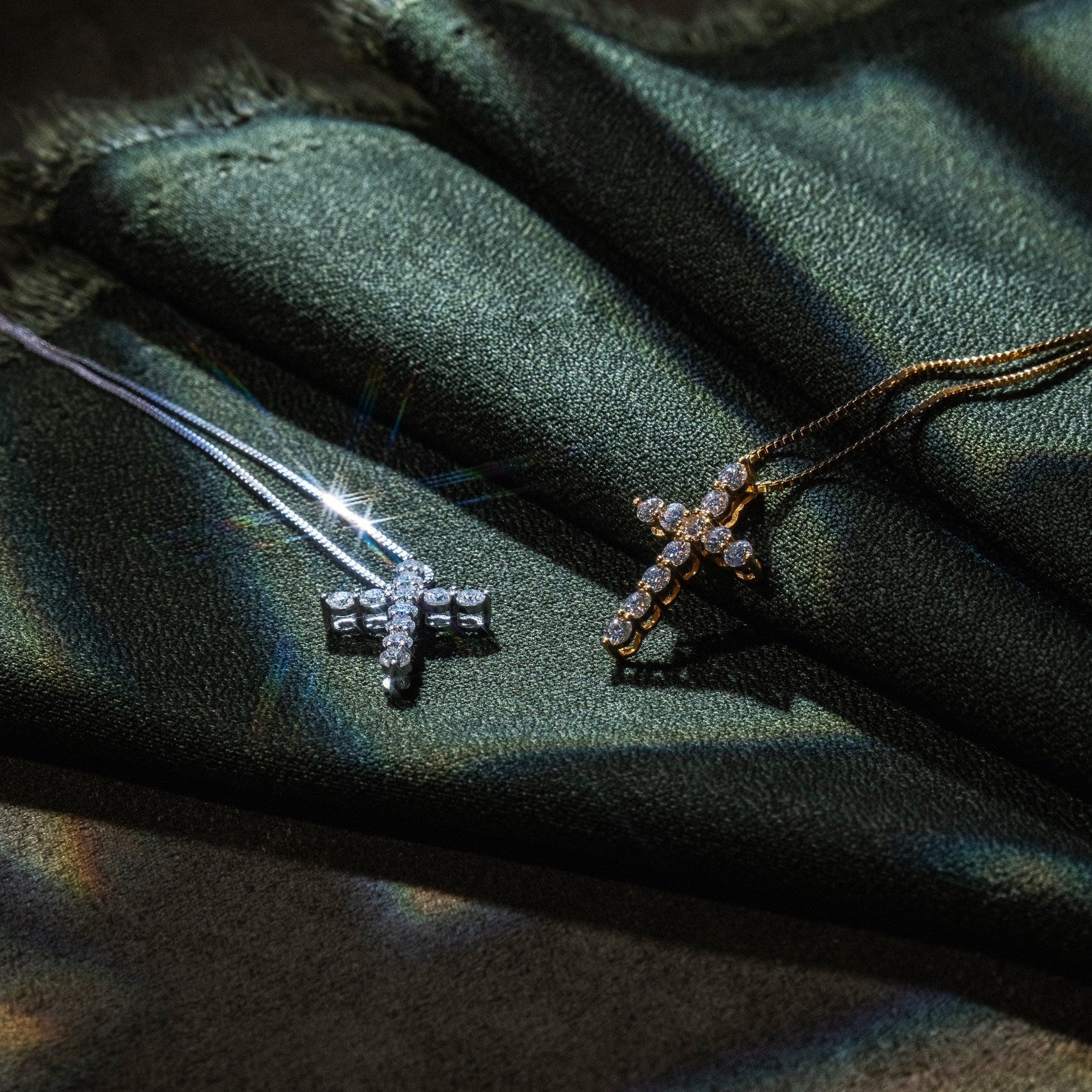 Moissanite Cross Necklace