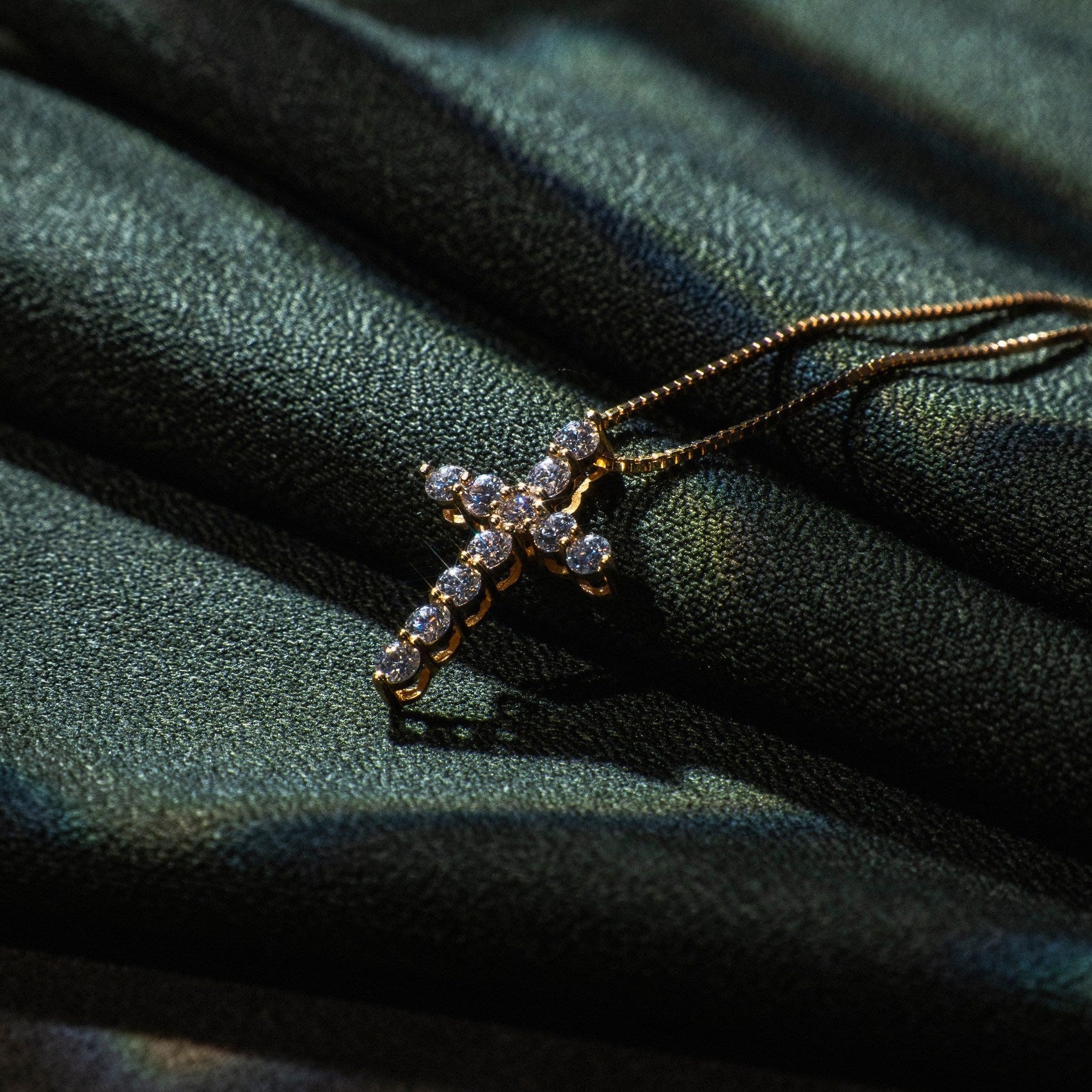 Moissanite Cross Necklace