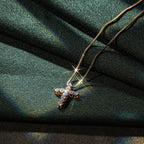 Moissanite Cross Necklace