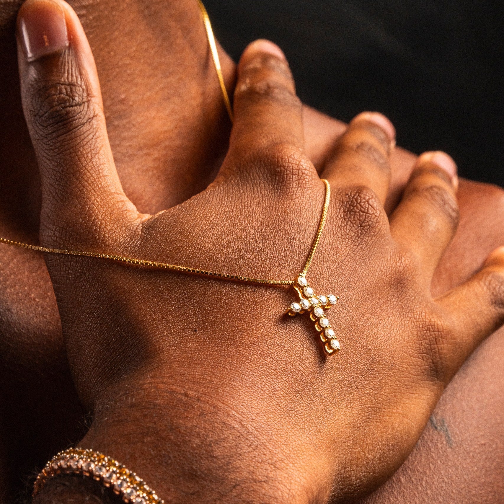 Moissanite Cross Necklace