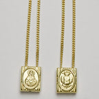 Saint Scapular Necklace - Yellow Gold