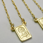 Collier scapulaire du Sacré-Cœur - Or jaune