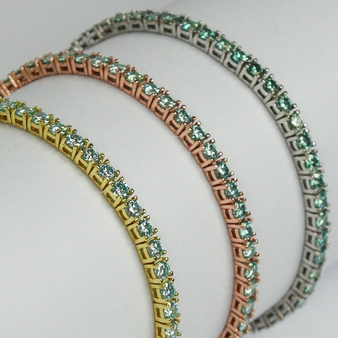 Riviera Topaz Moissanite - Rose Gold