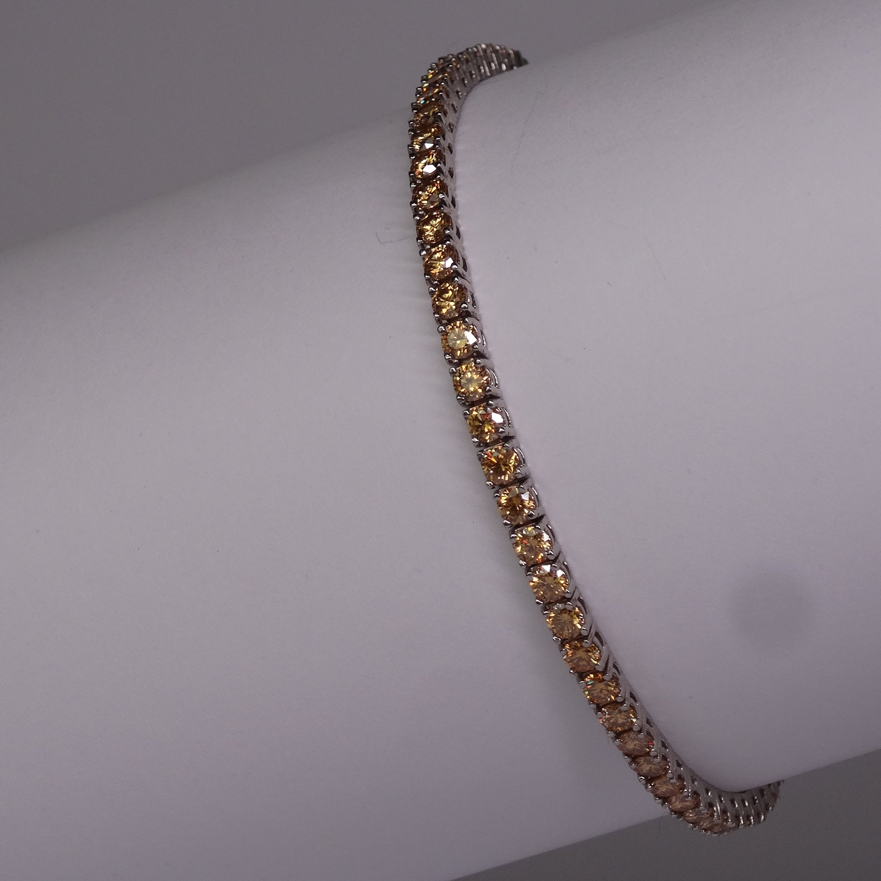 Riviera Brown Zirconia - White Gold