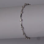 Riviera Knife-Edge Moissanite - White Gold