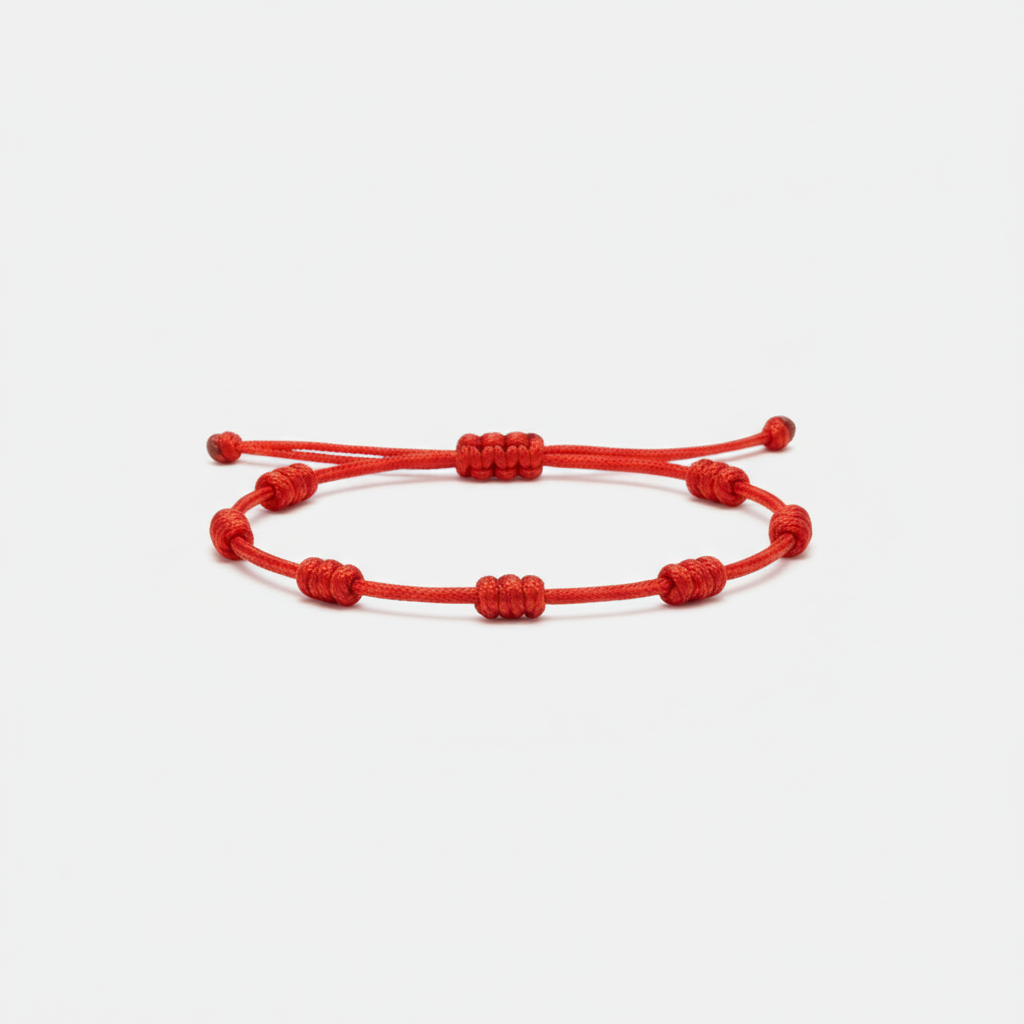 7 Knots Bracelet - Red
