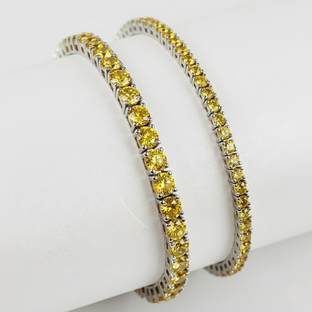 Riviera Fancy Moissanite - White Gold