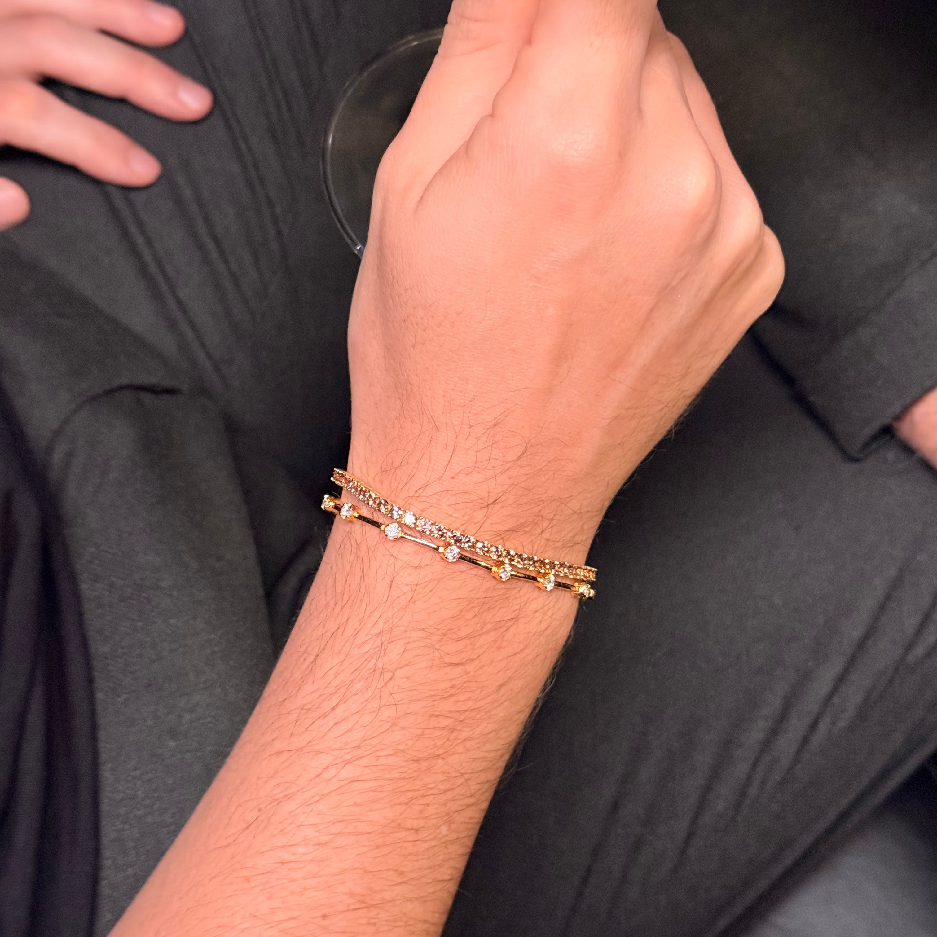 Riviera Brown Zirconia - 18k Gold