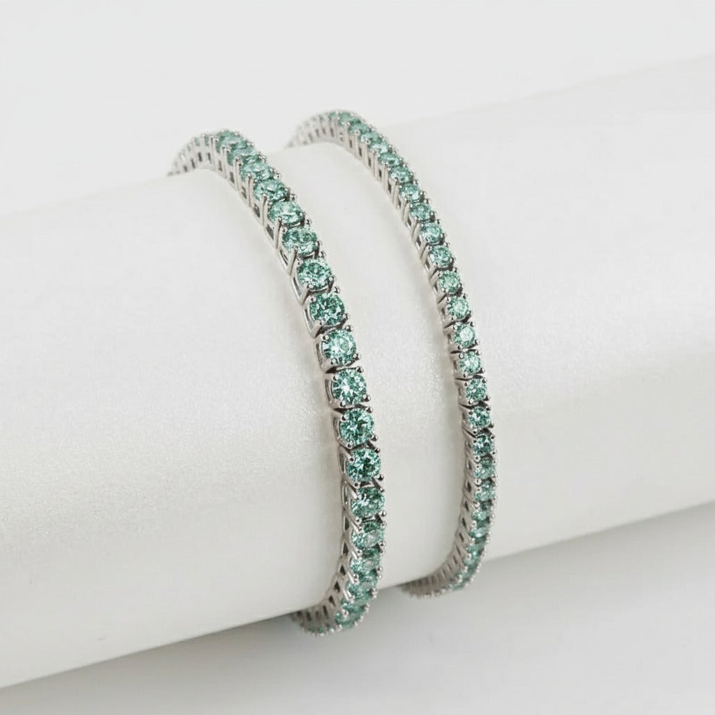 Riviera Topaz Moissanite - White Gold