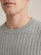 Nerano Cable Knit T-Shirt Grey