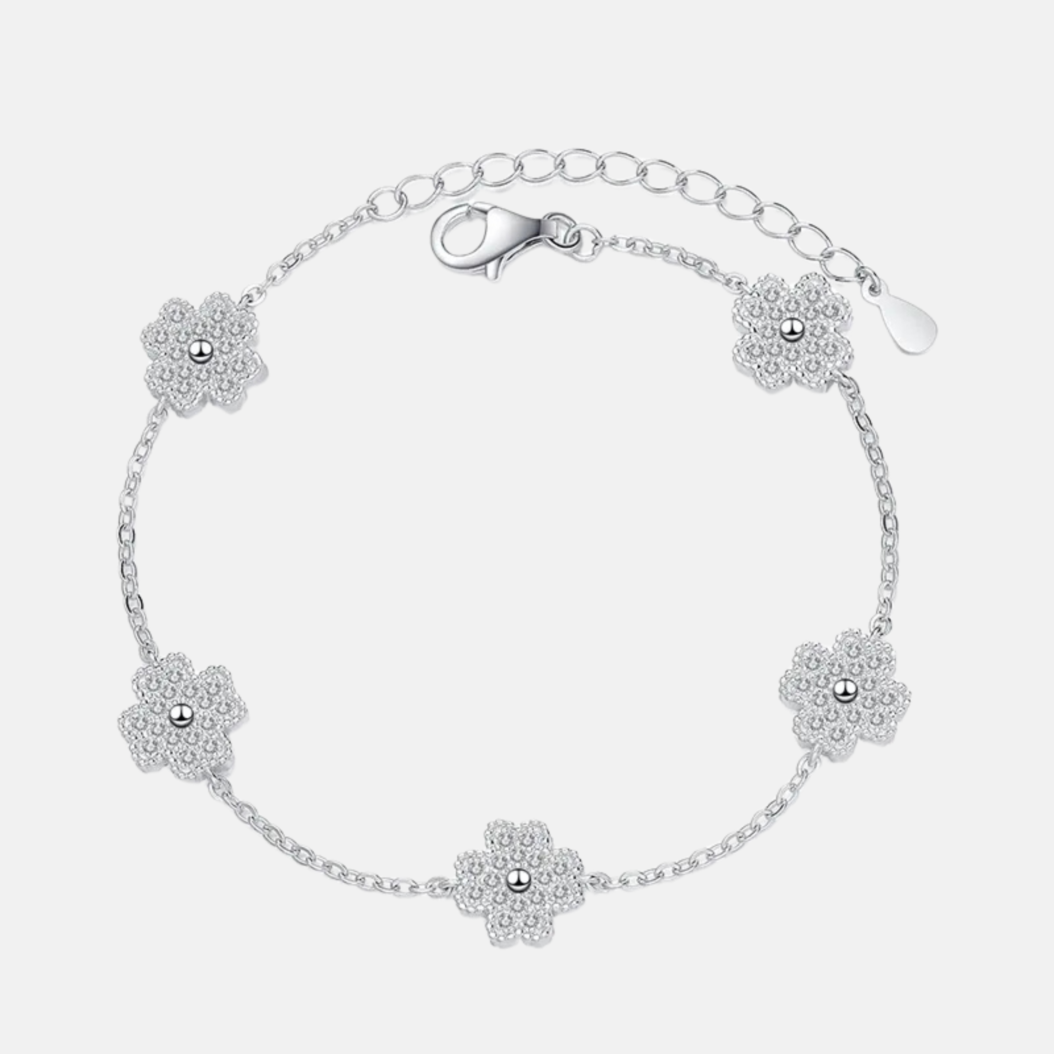 Clover Moissanite Bracelet