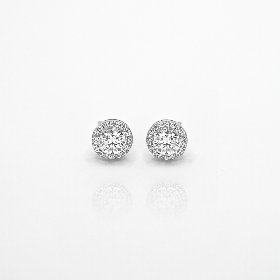 Classic Moissanite & Zirconia Earrings