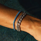 Baguette Cuban Chain Bracelet - 10mm